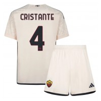AS Roma Bryan Cristante #4 Udebane Trøje Børn 2023-24 Kortærmet (+ Korte bukser)